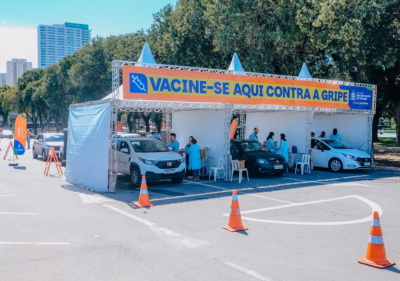 Drive-thru de vacina contra a gripe em S&atilde;o Bernardo se desloca no s&aacute;bado para a Av. Reden&ccedil;&atilde;o