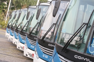 Santo Andr&eacute; coloca em circula&ccedil;&atilde;o 42 novos &ocirc;nibus