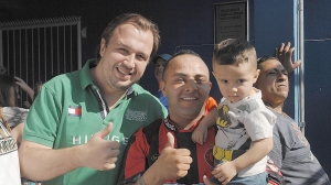 Sodr&eacute; com Bruninho e seu filho Kauan
